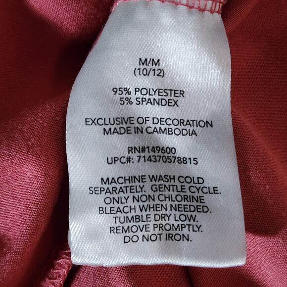 Flora by Flora Nikrooz Orange Piped Pajama Set M 10/12 – Soft Knit - Picture 7 of 7